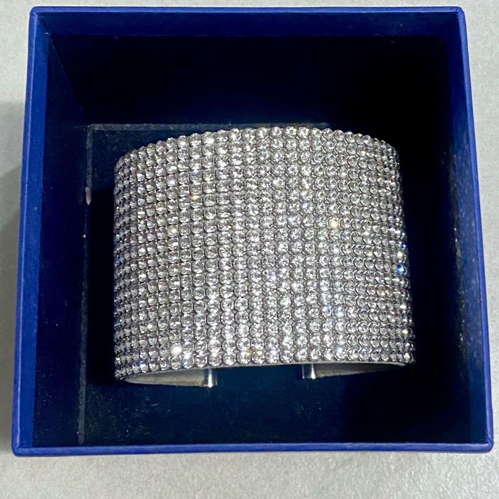 Swarovski Silver Crystal Cuff Bracelet